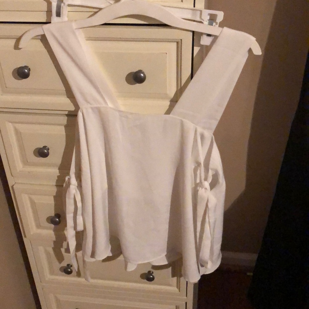 White off the shoulder top